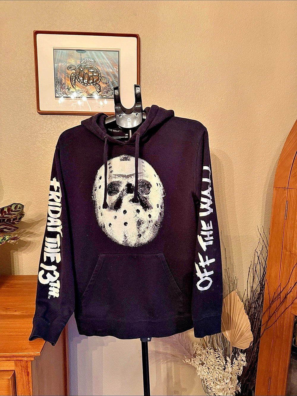 Vans x Friday the 13th Jason Voorhees Black Hoodie Medium Horror DISCONTINUED
